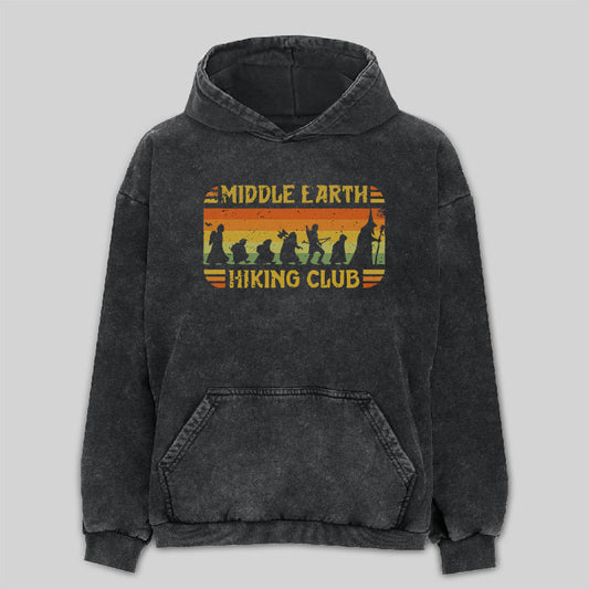 Middle Earth Hiking Club Washed Hoodie
