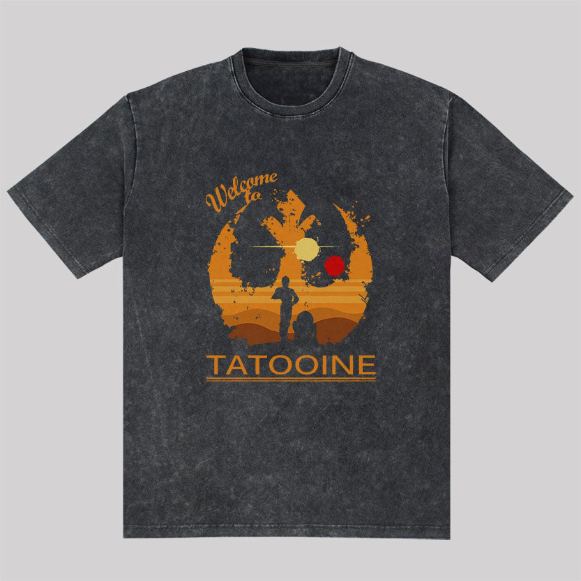 Welcome to Tatooine Washed T-shirt