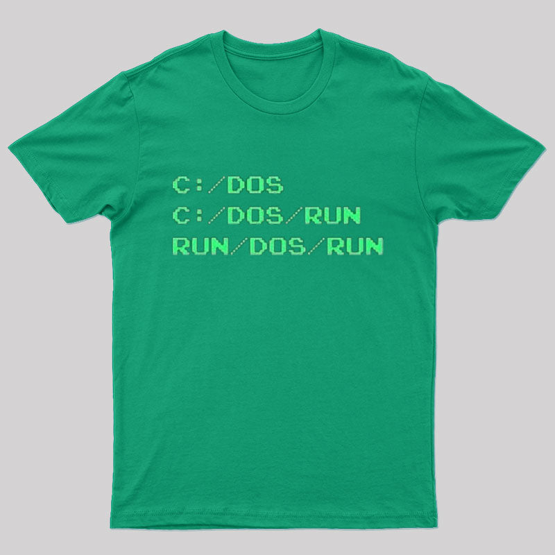 Run/DOS/Run Nerd T-Shirt