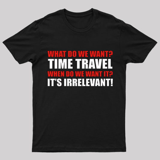 Time Travel Essential Nerd T-Shirt