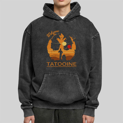 Welcome to Tatooine Washed Hoodie