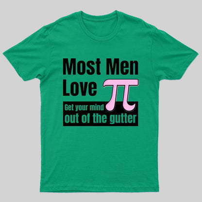 Most Men Love Pi Nerd T-Shirt