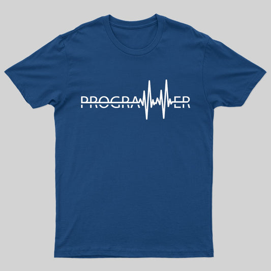 Programmer Heartbeat Geek T-Shirt