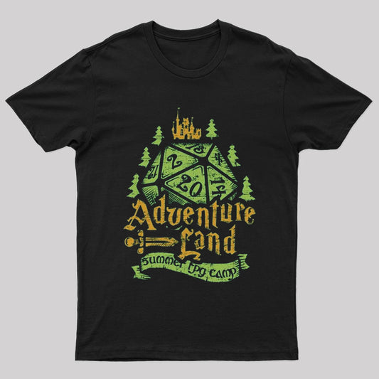 Adventureland Summer RPG Camp Nerd T-Shirt