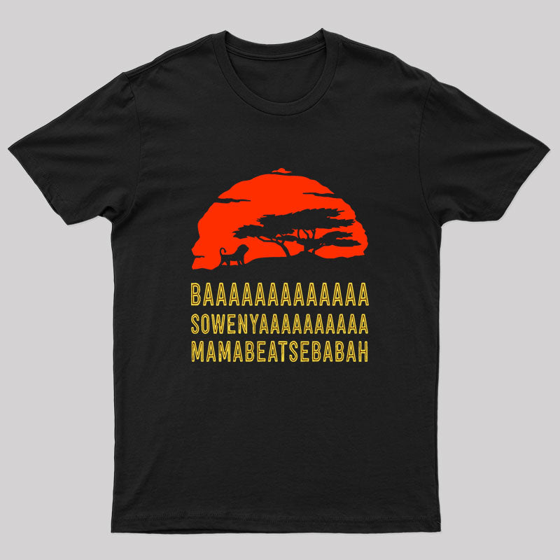 Geeksoutfit Baaa Sownyaaa Mamabeatsebabah T-Shirt for Sale online
