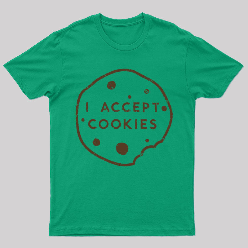 I Accept Cookies Nerd T-Shirt