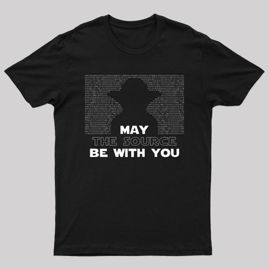 May The Source Be With You Nerd T-Shirt