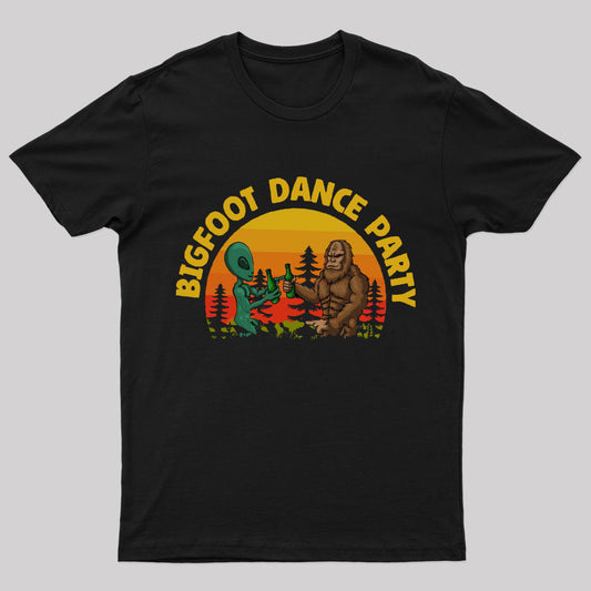 Bigfoot Dance Party Geek T-Shirt