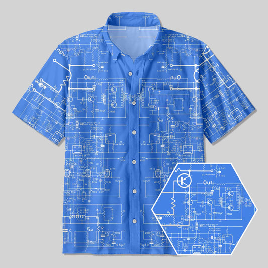 Physical Circuit Diagram Button Up Pocket Shirt