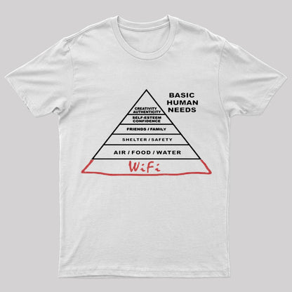 Human Needs Wifi Geek T-Shirt