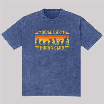 Middle Earth Hiking Club Washed T-Shirt