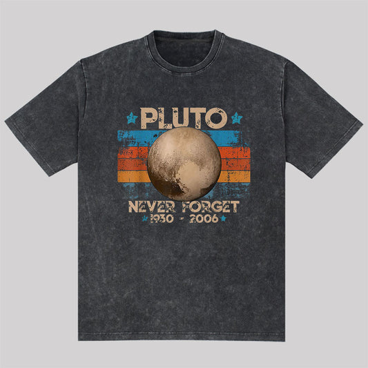 Pluto Never Forget Washed Vintage T-shirt
