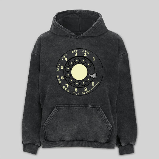 Rotary Dial Washed Hoodie