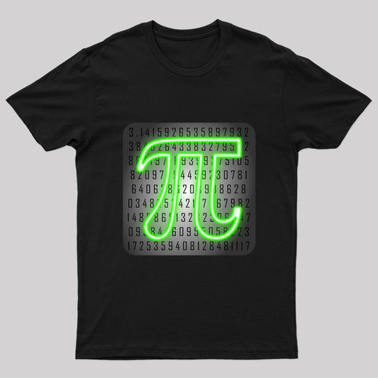 Pi Day Neon Geek T-Shirt