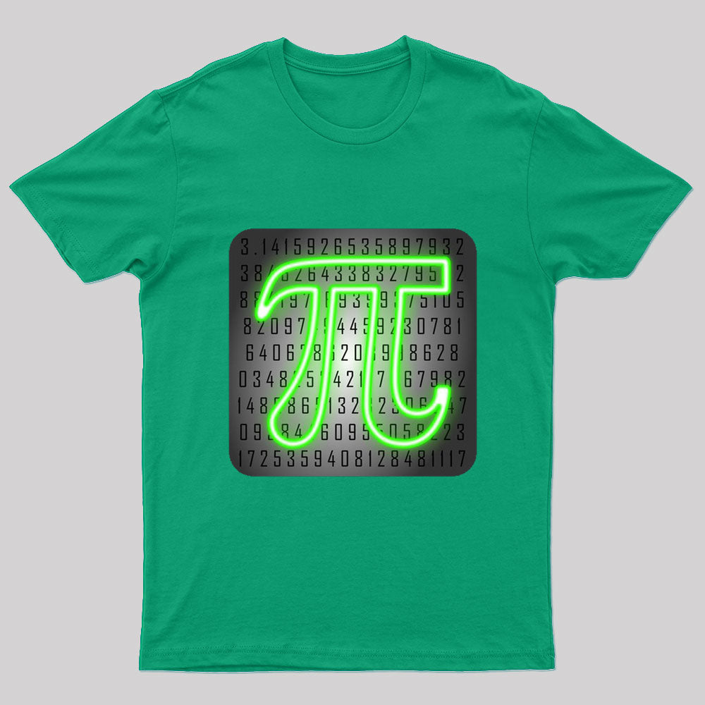 Pi Day Neon Geek T-Shirt
