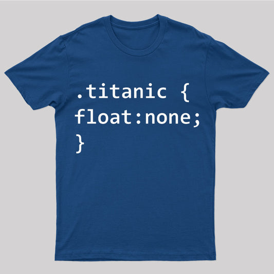 Titanic Code Nerd T-Shirt