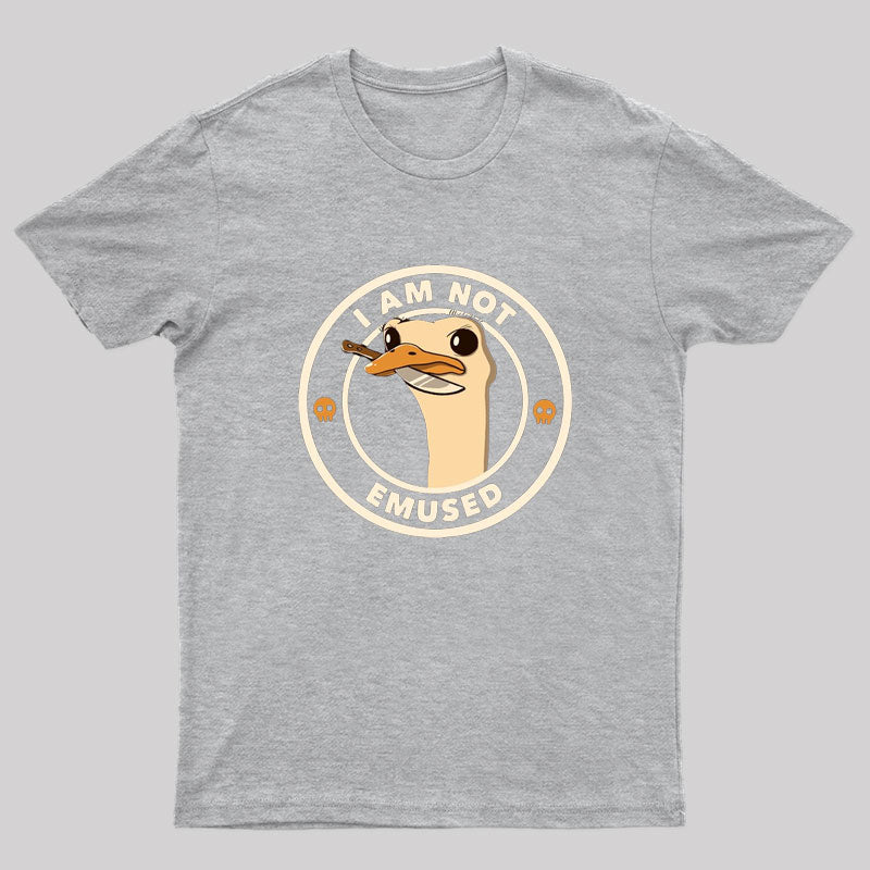 I Am Not Emused Funny Emu by Tobe Fonseca T-Shirt