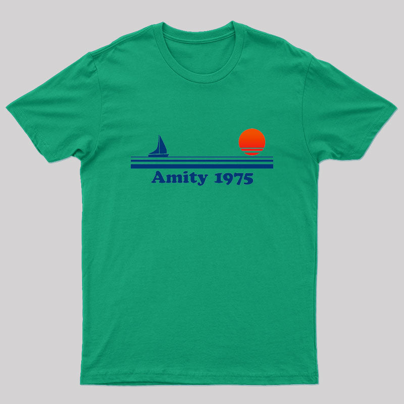 Amity 1975 Jaws Nerd T-Shirt