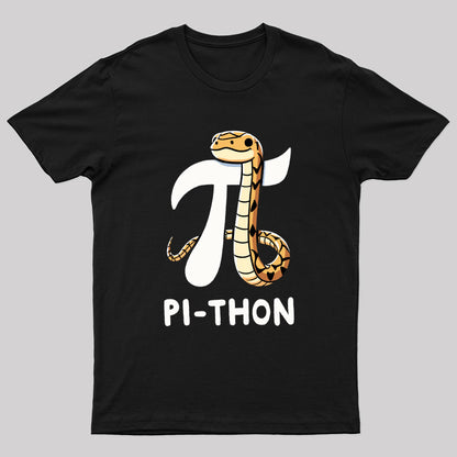 Pi-Thon Pi Symbol Python Nerd T-Shirt