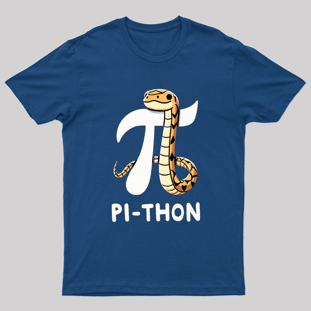 Pi-Thon Pi Symbol Python Nerd T-Shirt