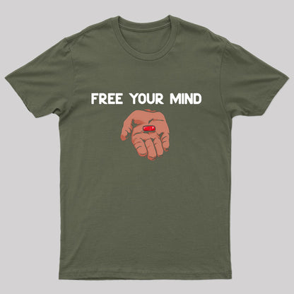 Free Your Mind Take The Red Pill Escape The Rat Race T-shirt