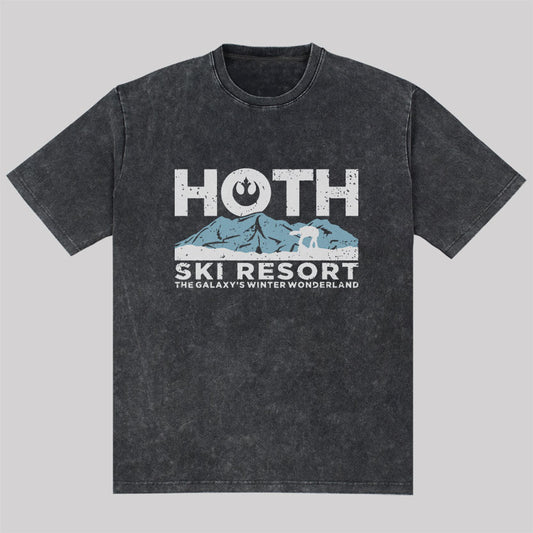 Hoth Ski Resort Washed T-shirt