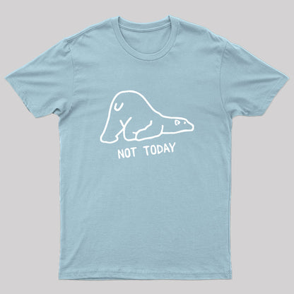 Not Today Cute Lazy Polar Bear T-Shirt