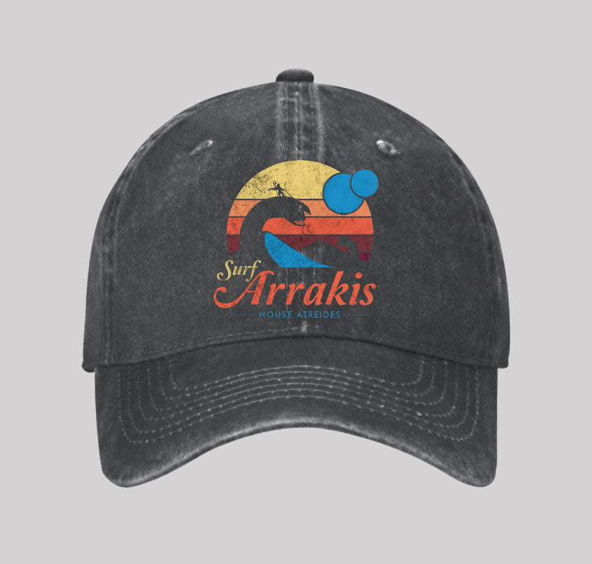 Visit Arrakis Washed Vintage Baseball Cap