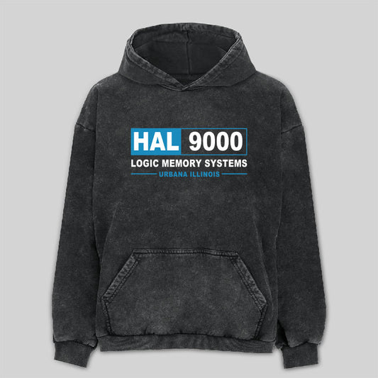 Hal 9000 Logic Memory Systems Washed Hoodie