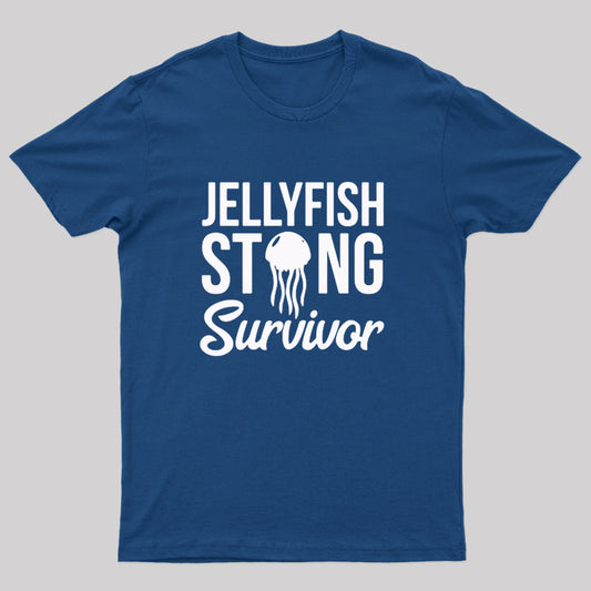Jellyfish Sting Survivor Nerd T-Shirt