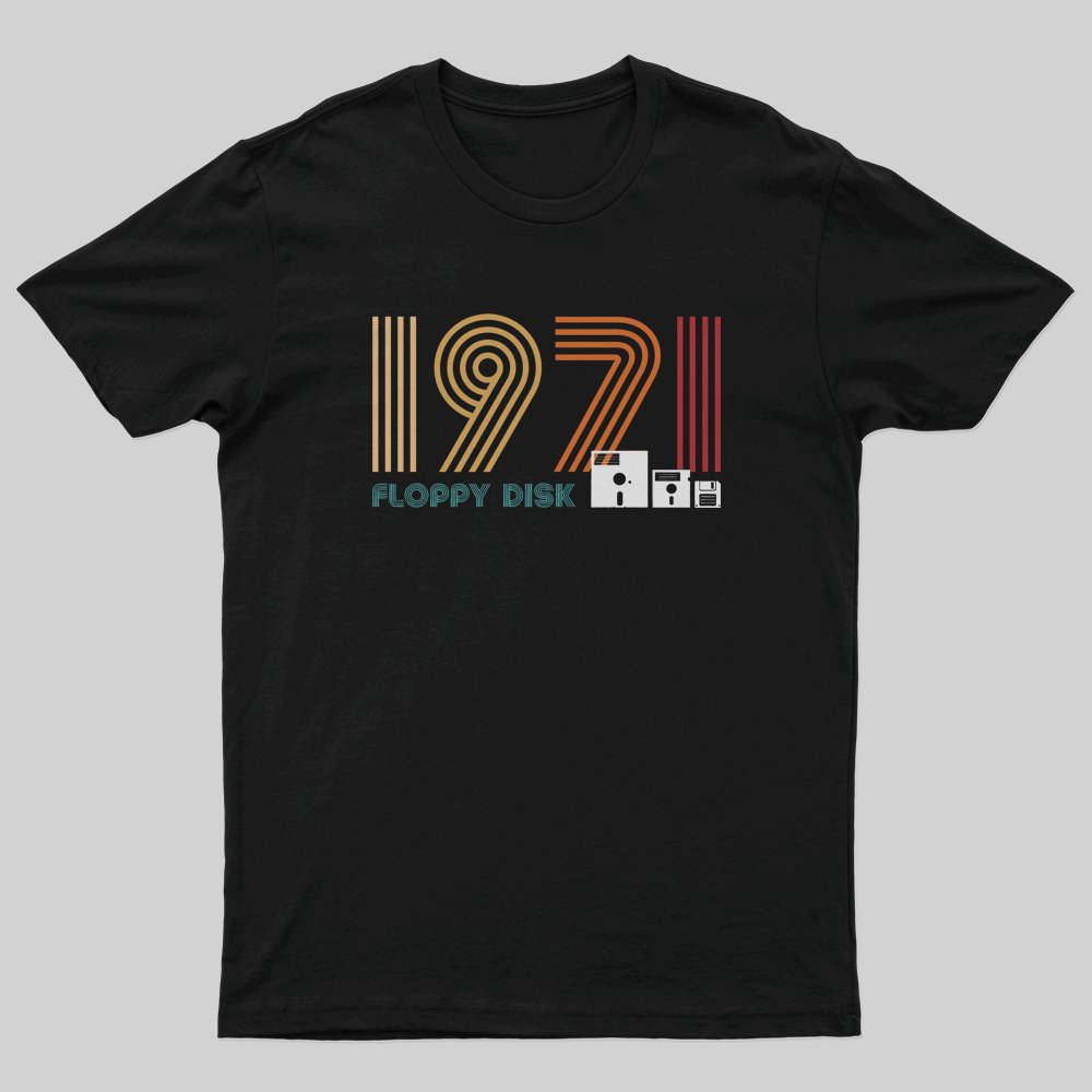 1971 RETRO FLOPPY DISK T-Shirt - Geeksoutfit