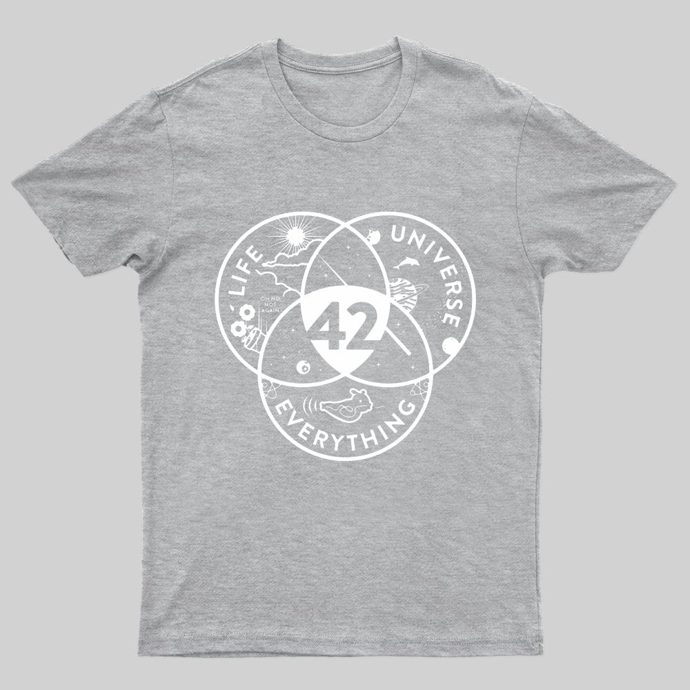 42 answer to life the universe T-Shirt - Geeksoutfit