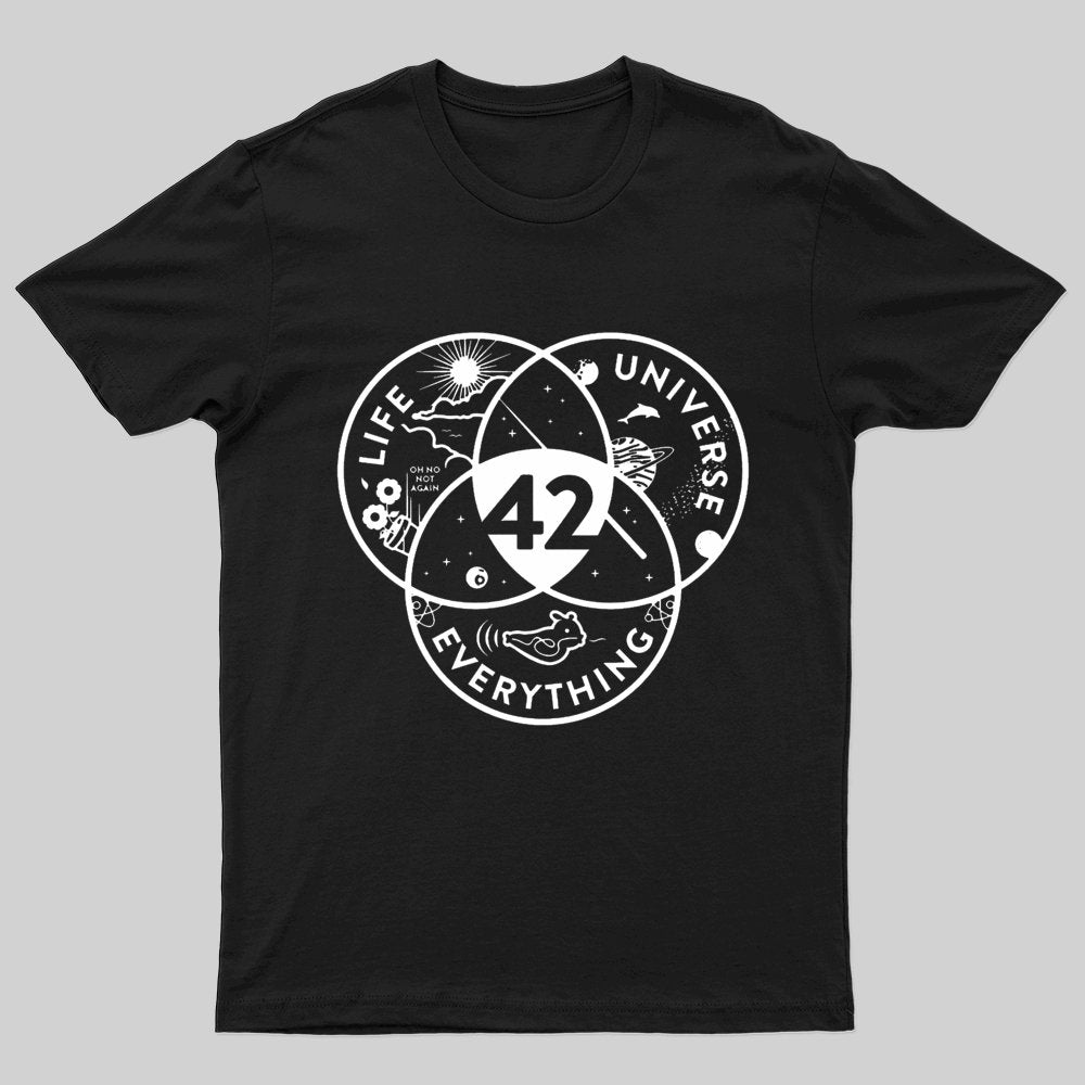 42 answer to life the universe T-Shirt - Geeksoutfit