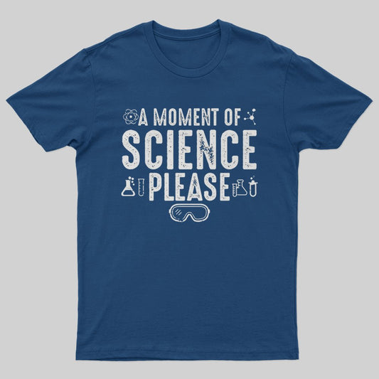 A Moment Of Science Please T-Shirt - Geeksoutfit