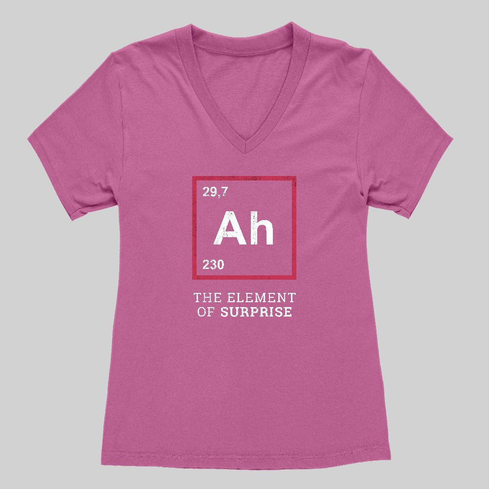 Ah! The Element Of Surprise Women's V-Neck T-shirt - Geeksoutfit