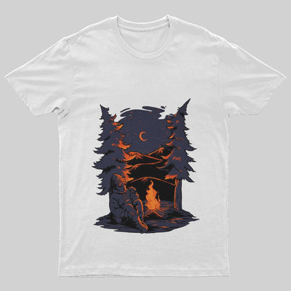Alien Camping T-Shirt - Geeksoutfit