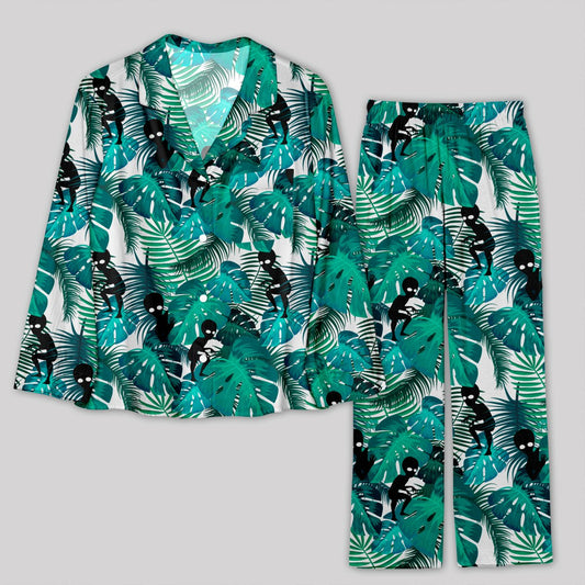 Alien Hawaiian style Pajamas Set - Geeksoutfit
