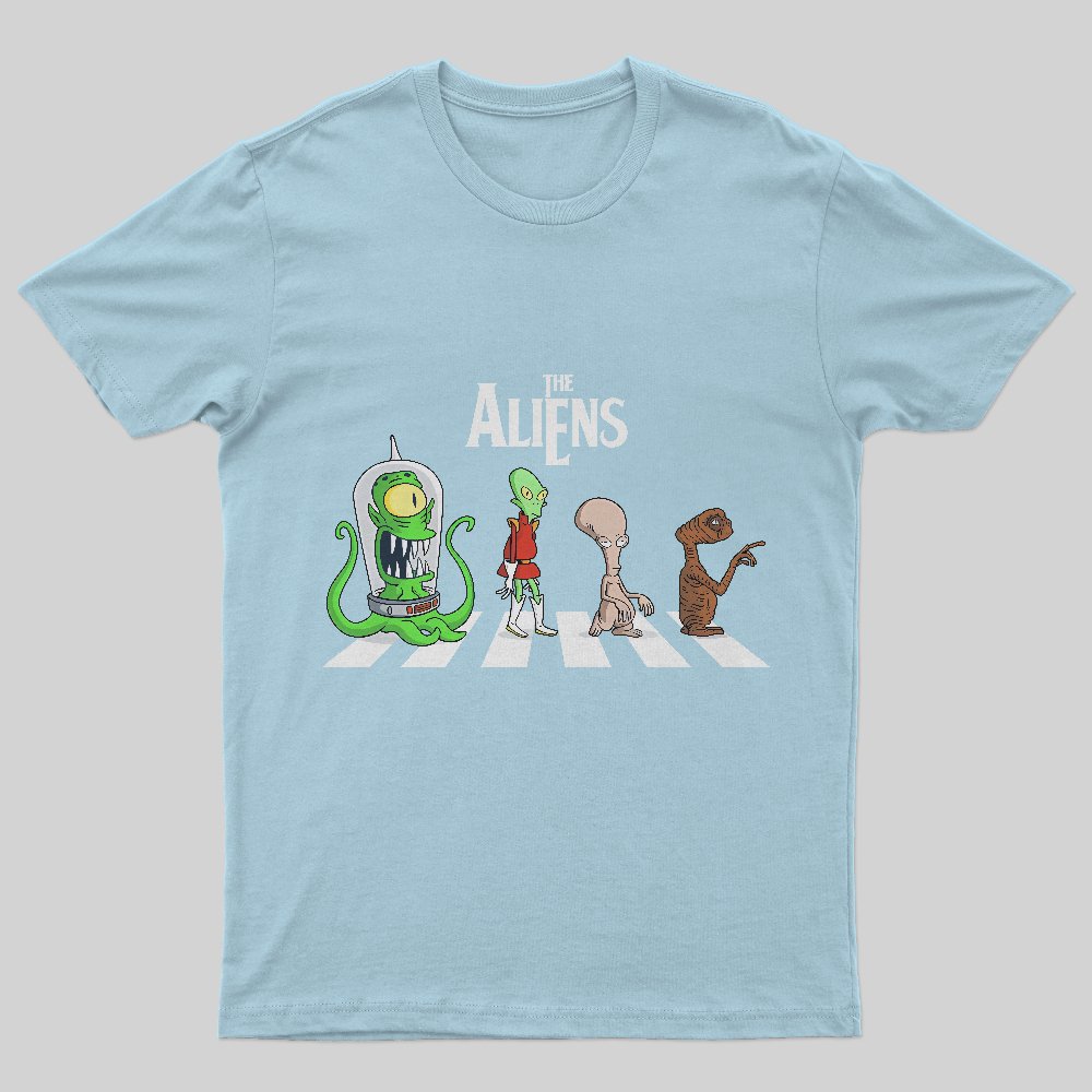 Alien Road T-Shirt - Geeksoutfit
