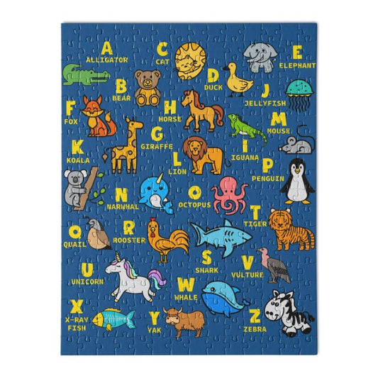 ALPHABET ANIMAL ABCS LEARNING-Wooden Jigsaw Puzzle - Geeksoutfit