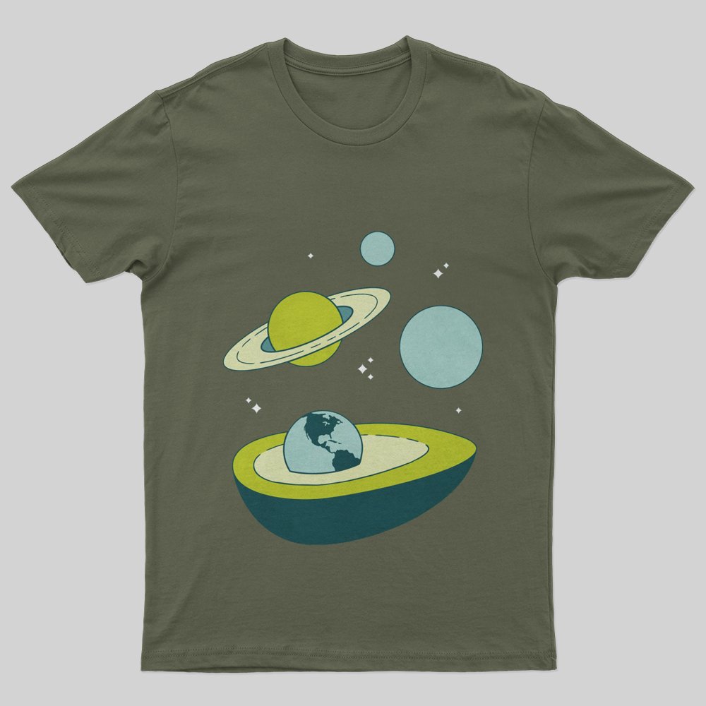 Avocado in Space T-Shirt - Geeksoutfit