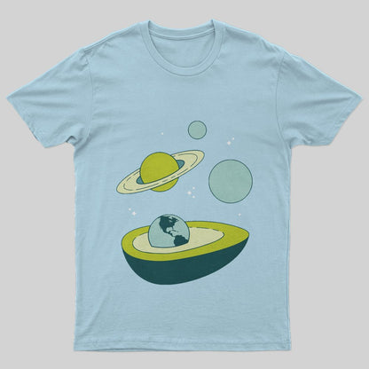 Avocado in Space T-Shirt - Geeksoutfit