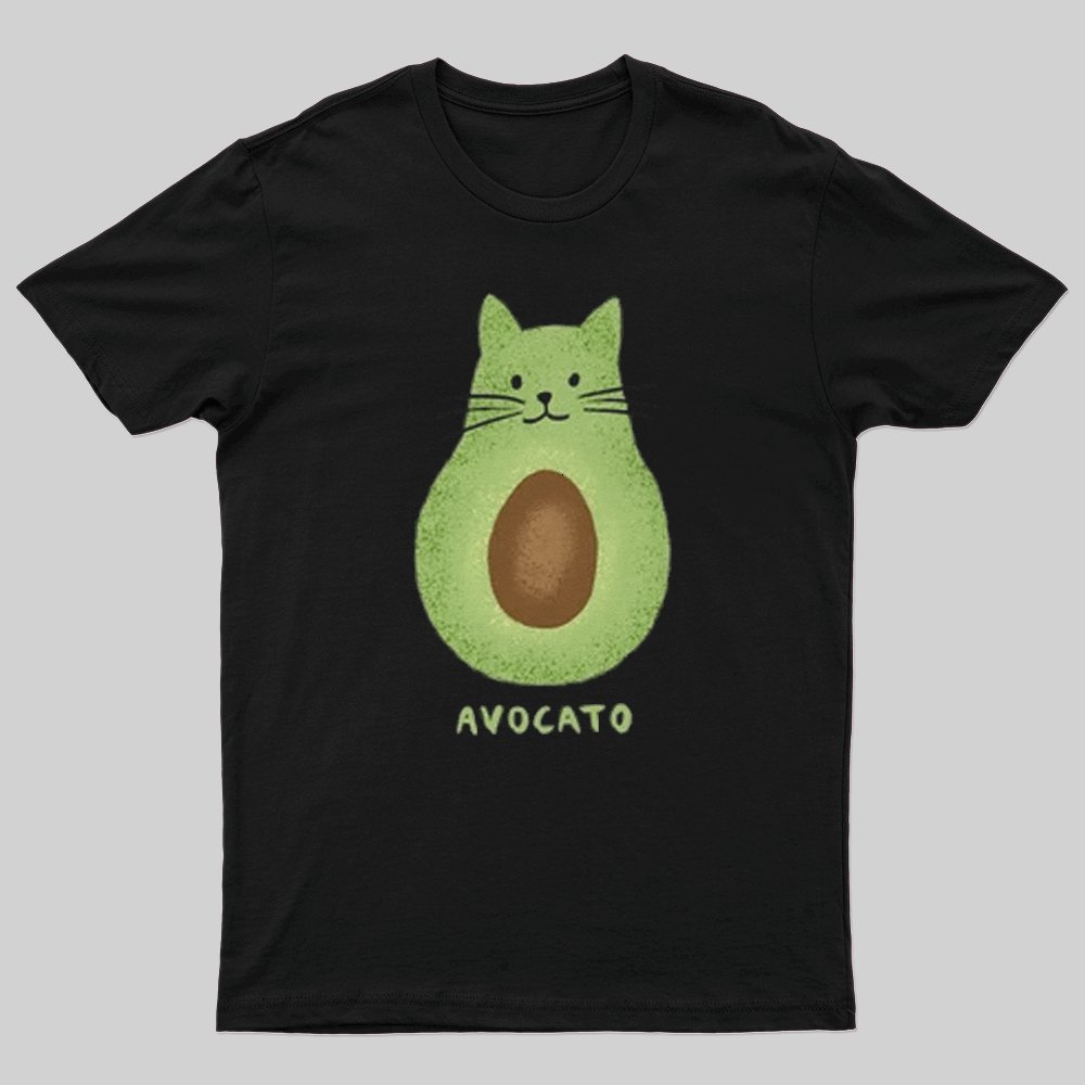 Avocato Cat Avocado Pun T-Shirt - Geeksoutfit
