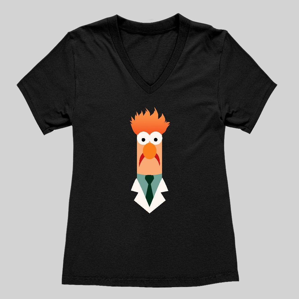 Beaker Women's V-Neck T-shirt - Geeksoutfit