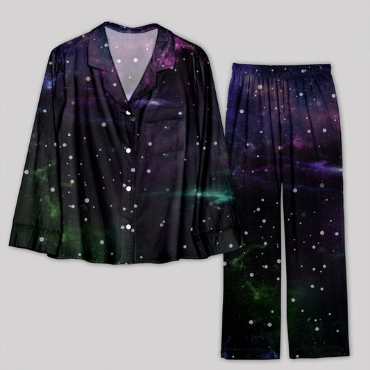 Beautiful Nebula Outer Space Pajamas Set - Geeksoutfit