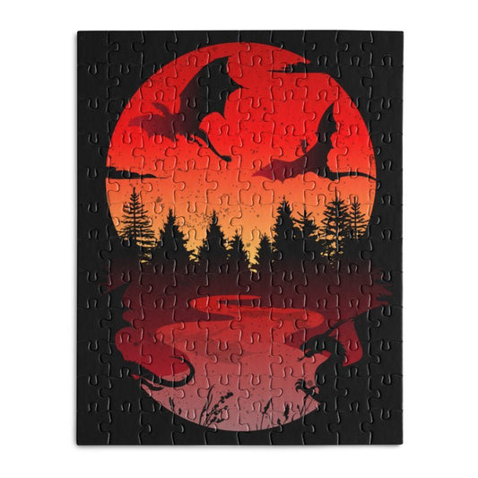 BETWEEN NIGHT AND DAY-Wooden Jigsaw Puzzle - Geeksoutfit