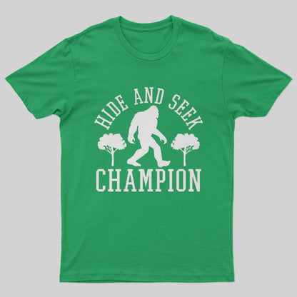 Bigfoot - Hide And Seek Champion T-Shirt - Geeksoutfit