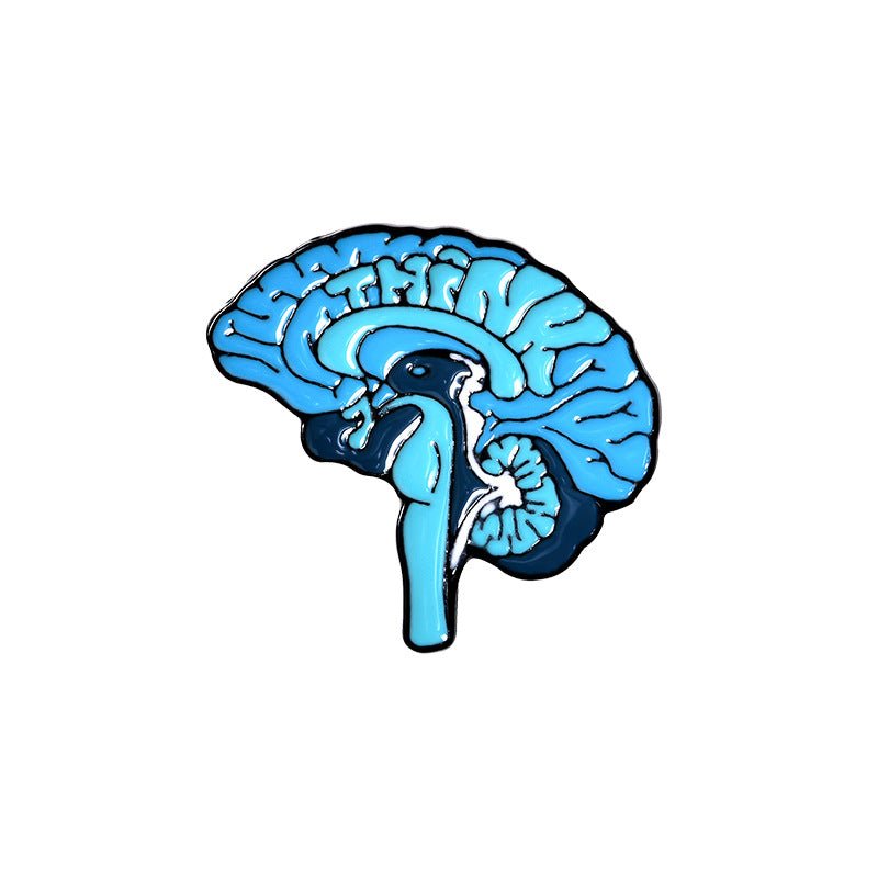 Brain Enamel Pins - Geeksoutfit