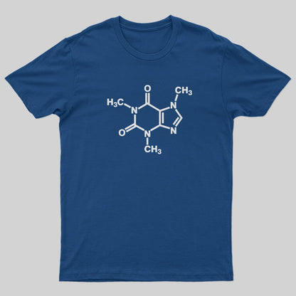 Caffeine Molecule Arm T-Shirt - Geeksoutfit