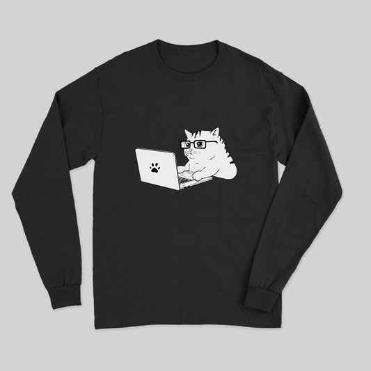Cats & Computers Long Sleeve T-Shirt - Geeksoutfit