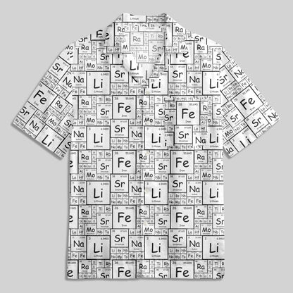 Chemical Element Wall Button Up Pocket Shirt - Geeksoutfit